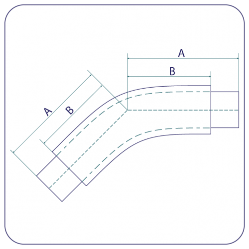 Jacketed 45° Bends